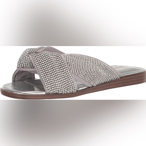 NEW SAM‎ EDELMAN SILVER SANDALS 8.5 - Picture 8 of 8